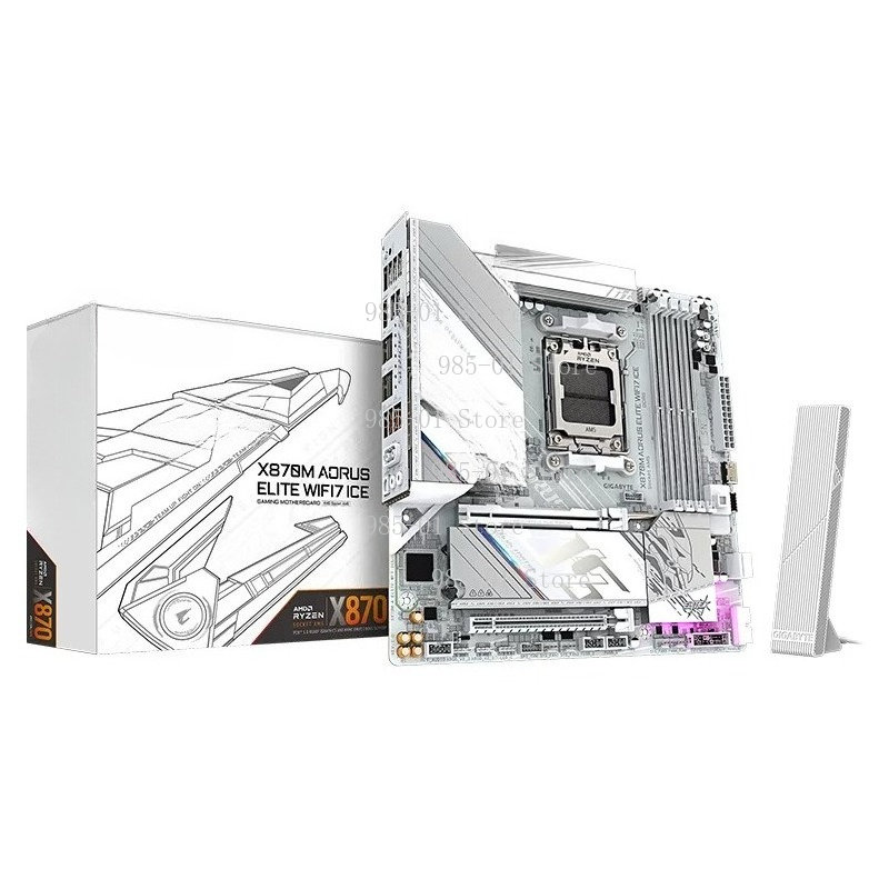 X870E Atx Motherboard - Witte ATX X870M moederbord, WIFI7 &