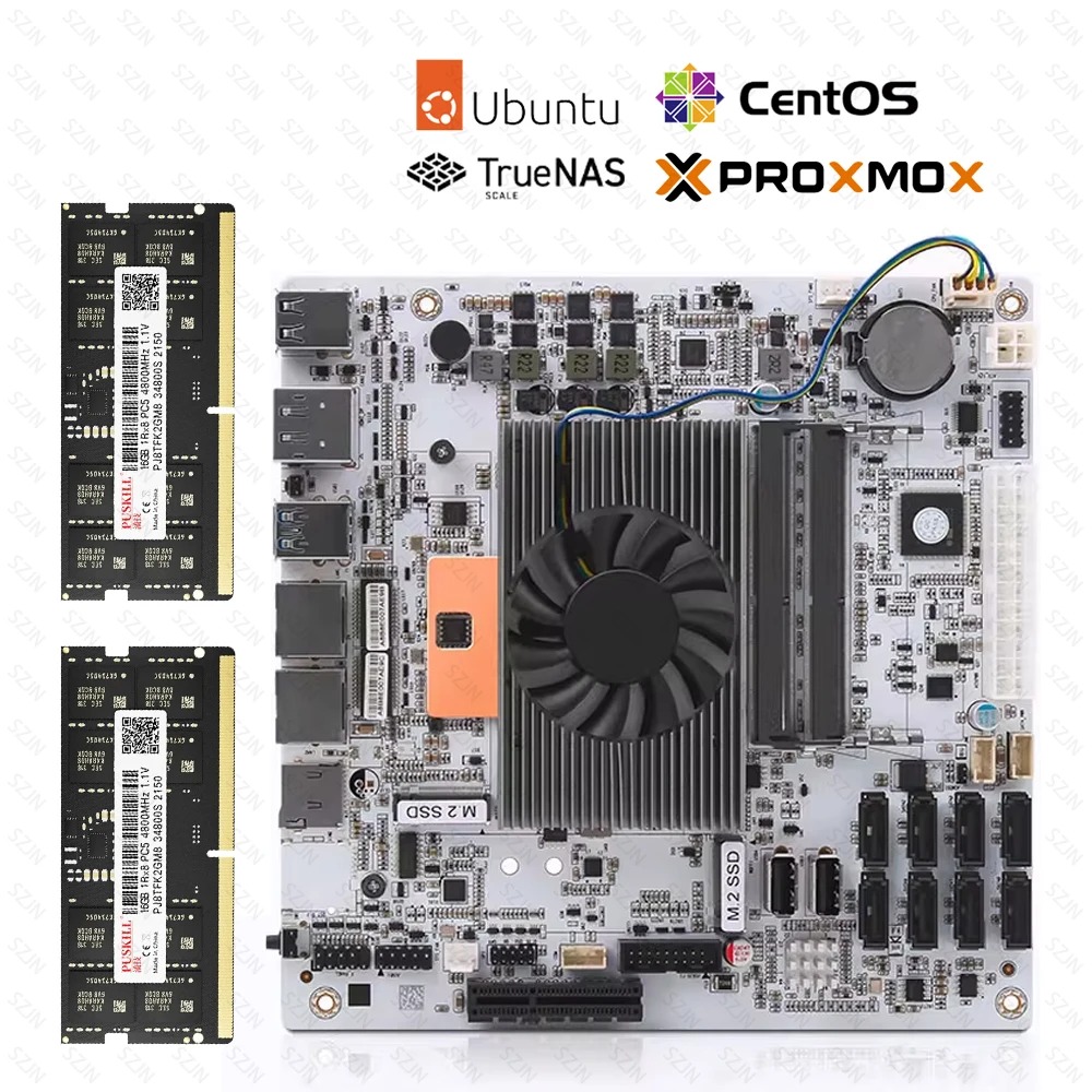 Mini Itx Dual 2.5G Nas Motherboard - I5-8265U ES 8 SATA NAS moederbord