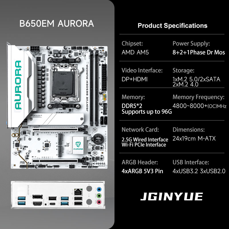 Gaming B650 MATX AMD AM5 DDR5  - Am5 Micro Atx Pcie 5.0 Motherboard recensie en prijs