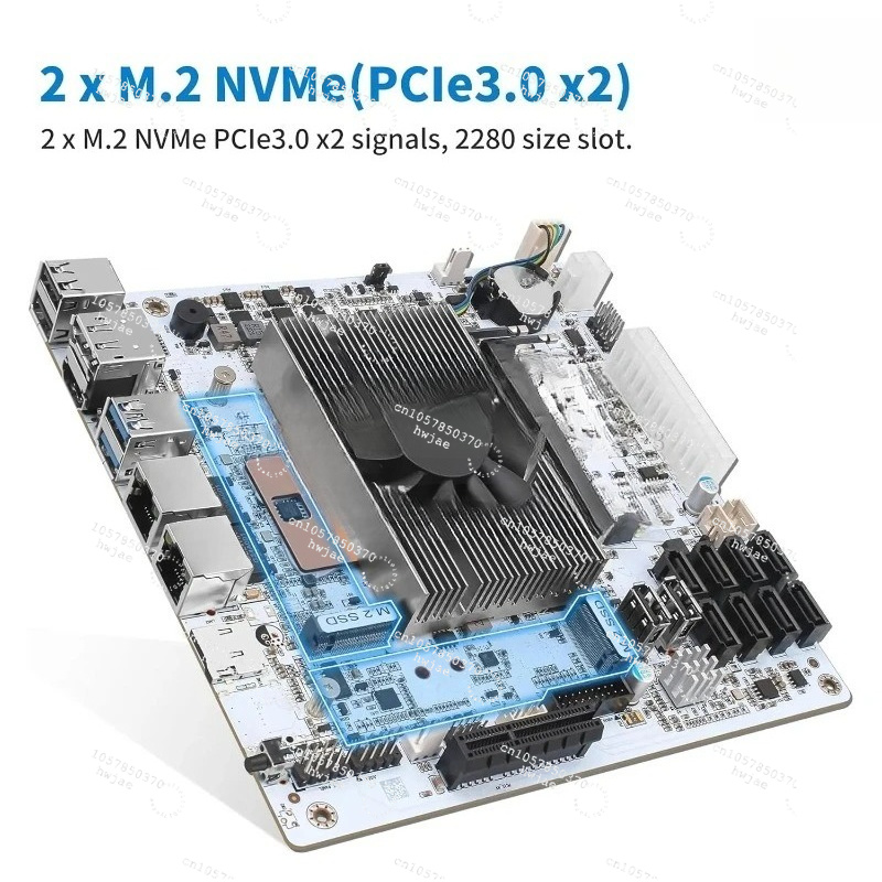 Mini ITX Wit M11 NAS-moederbor - Mini Itx Dual 2.5G Nas Motherboard recensie en prijs