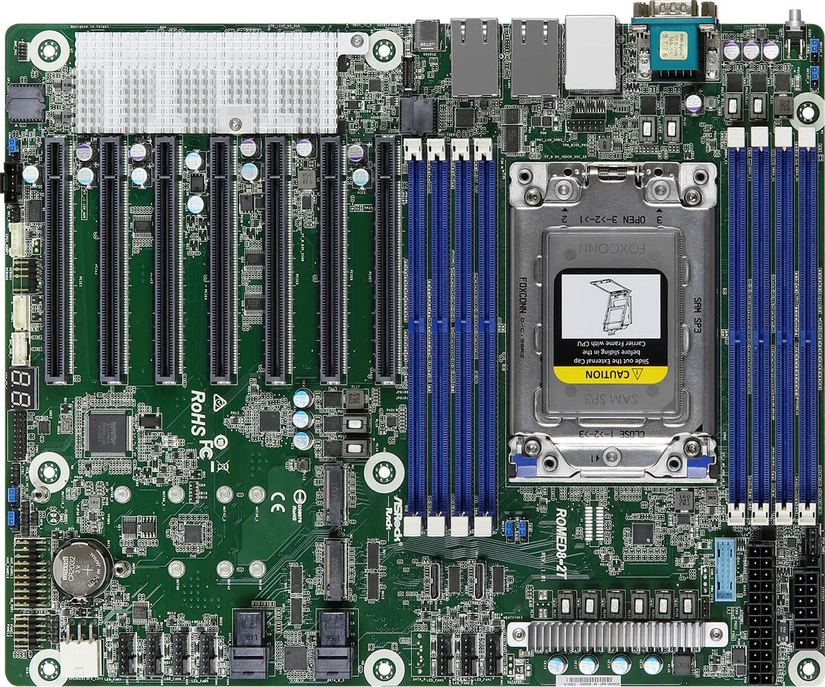 Geschikt voor origineel ASRock - Dual Socket Sp3 Epyc Motherboard recensie en prijs