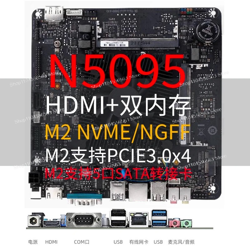 N5095 Mini ITX moederbord indu - Mini Itx Dual 2.5G Nas Motherboard recensie en prijs