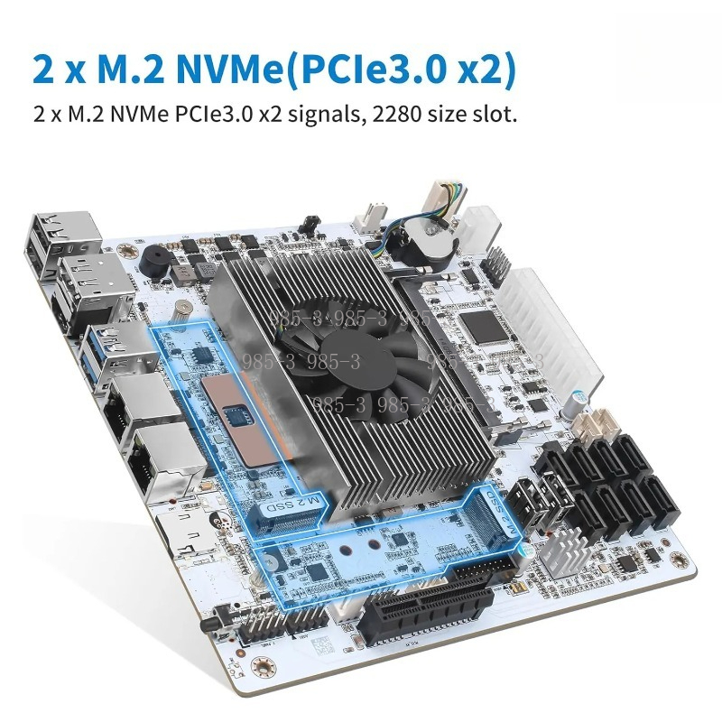 Wit Mini-ITX M11 NAS-moederbor - Mini Itx Dual 2.5G Nas Motherboard recensie en prijs